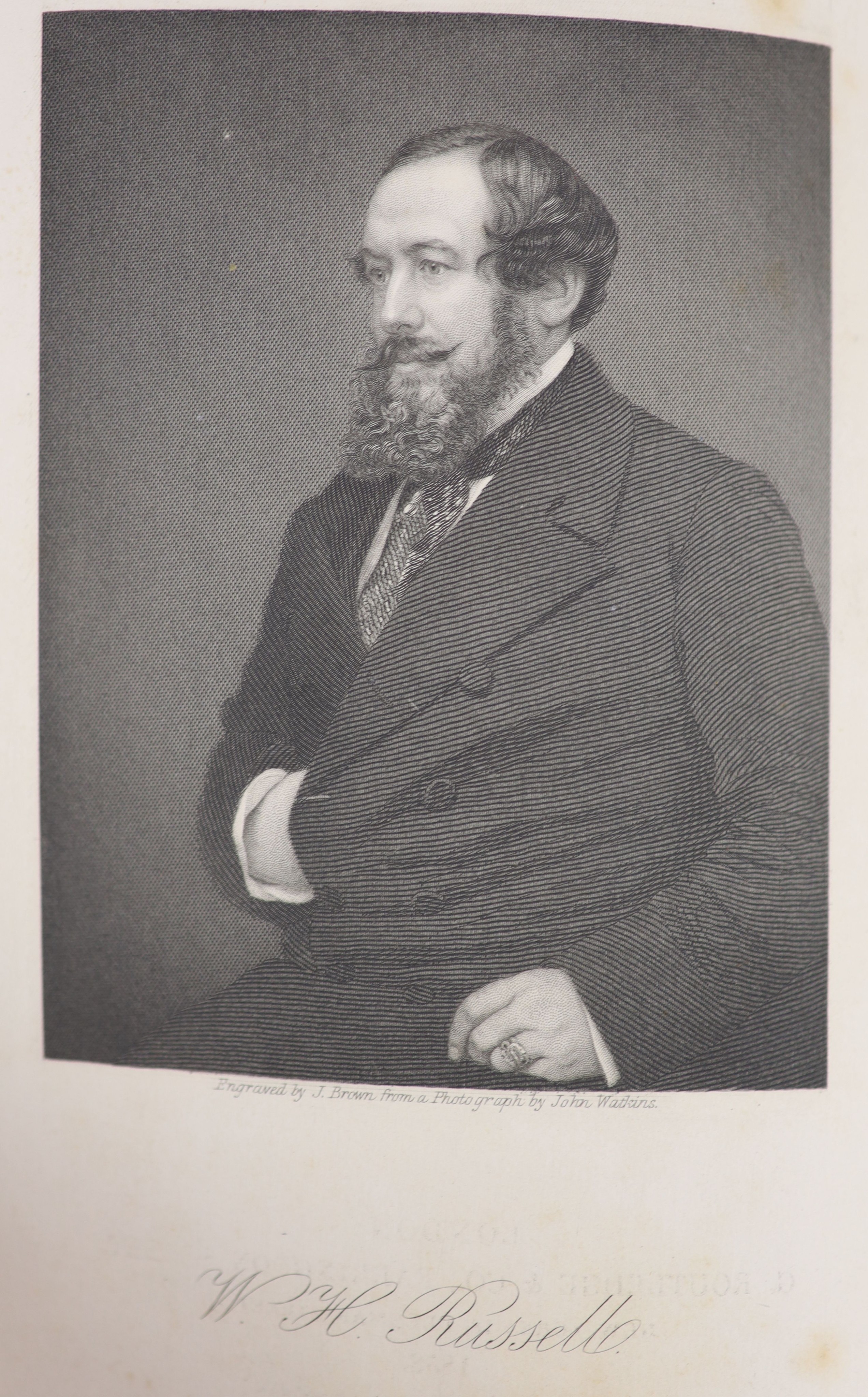 Russell, W.H. - The British Expedition to the Crimea. revised edition, with numerous emendations and additions. portrait, 3 wood engraved plates & 10 folded maps & plans